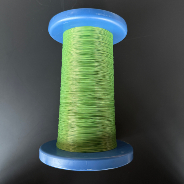 ลวดทองแดงหุ้มฉนวนสีเขียว 0.14 มม. (FLW-H (EC))